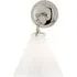 Conical Wall Light - Polished Nickel