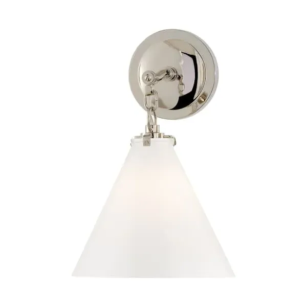 Conical Wall Light - Polished Nickel
