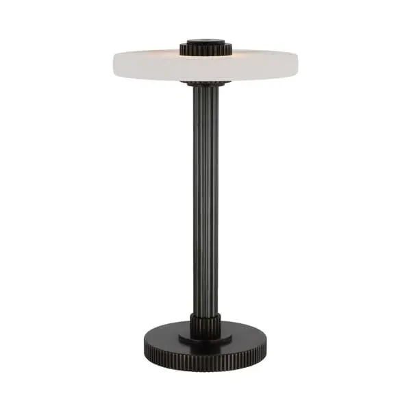 Cordless Table Lamp - Bronze, Alabaster