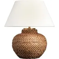 Cordless Table Lamp - Natural, Rattan
