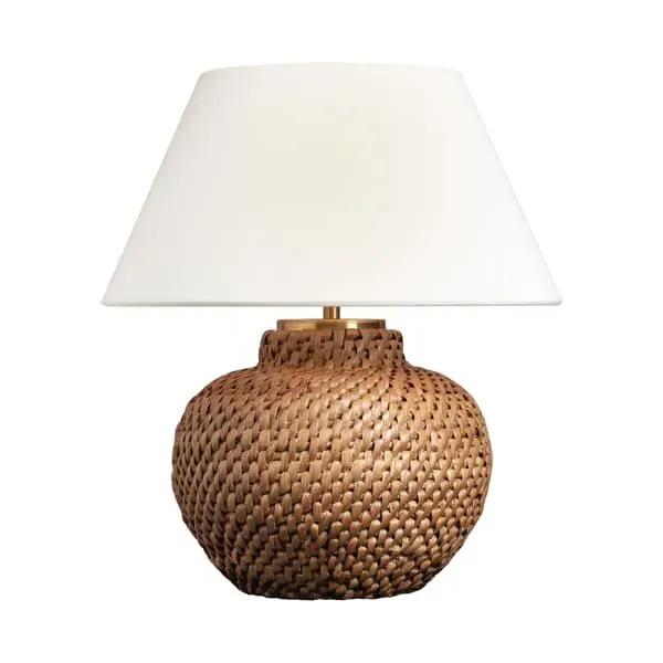 Cordless Table Lamp - Natural, Rattan image