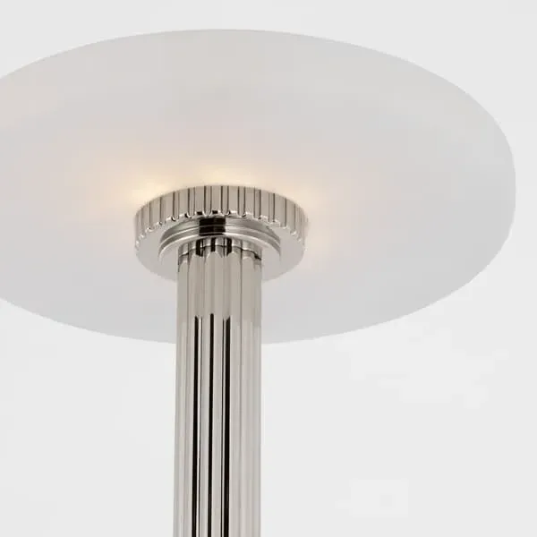 Cordless Table Lamp - Nickel, Alabaster