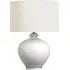 Cordless Table Lamp - White, Crackled Ivory