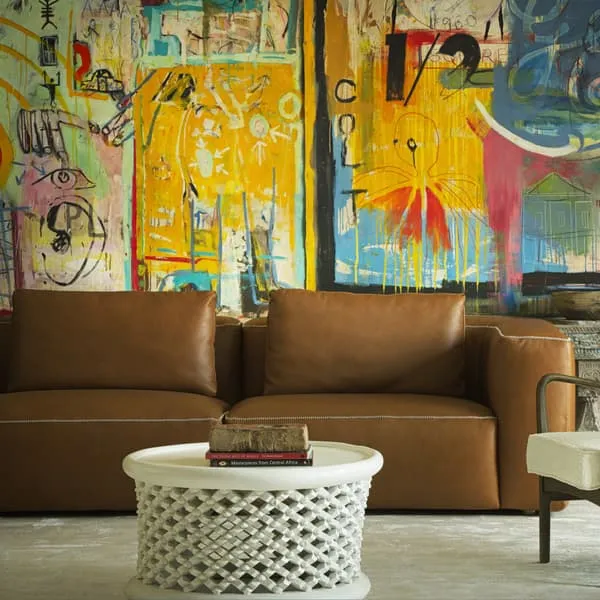 Corner Sectional Sofa Hand-Crafted - Brown, Leather