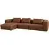Corner Sectional Sofa Hand-Crafted - Brown, Leather