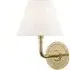 Curved Arm Wall Light - Aged Brass, Metal
