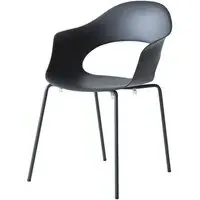 Curved Outdoor Chair Set - Anthracite, Recycled Polymer