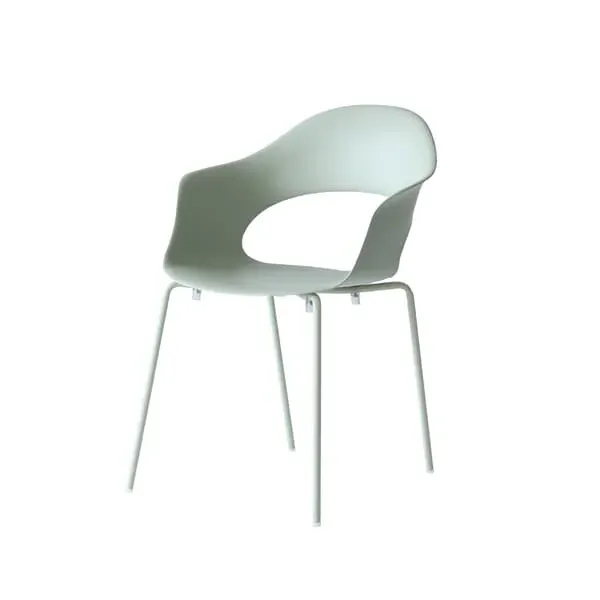 Curved Outdoor Chair Set - Sage, Recycled Polymer