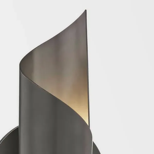 Curved Wall Light - Bronze, Metal