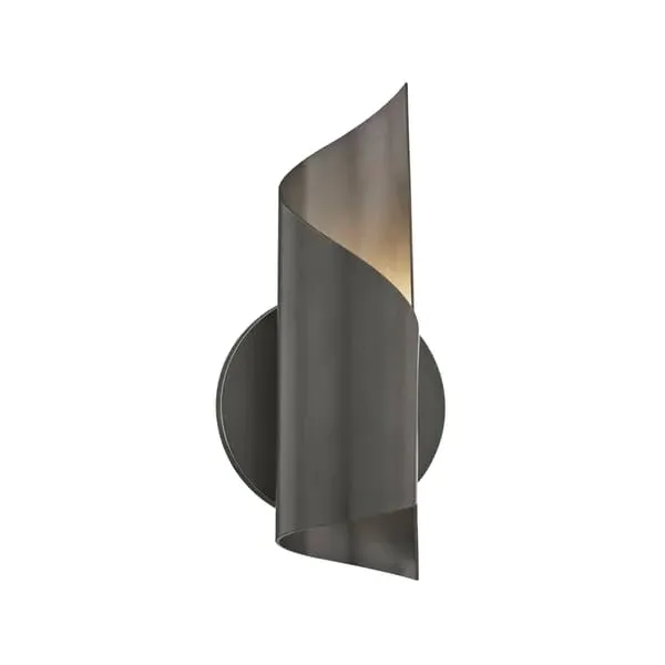 Curved Wall Light - Bronze, Metal image