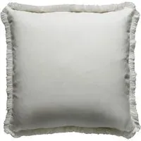 Cushion with Trim - Salt, Linen