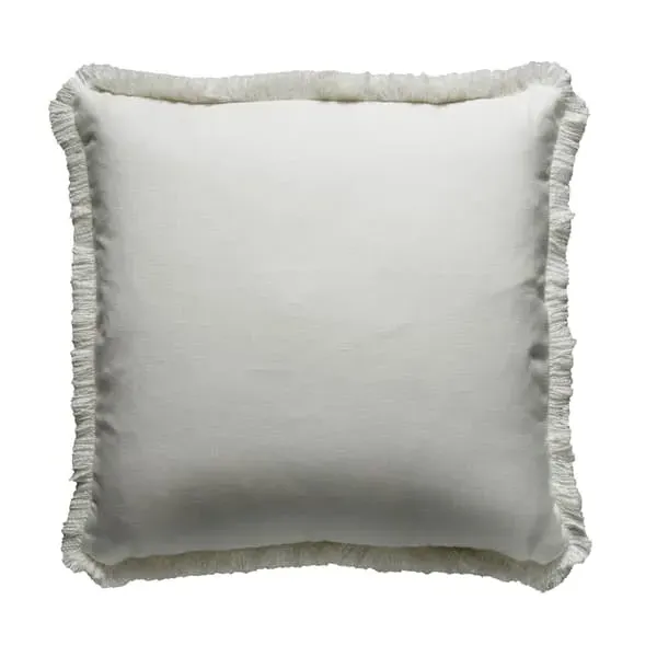Cushion with Trim - Salt, Linen image