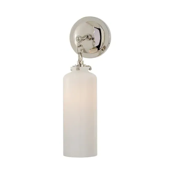 Cylinder Wall Light - Polished Nickel