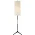 Cylindrical Floor Lamp - Aged Iron, Linen