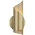 Cylindrical Wall Light - Aged Brass, Metal