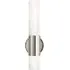 Cylindrical Wall Light - Nickel, Glass