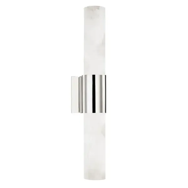 Cylindrical Wall Light - Polished Nickel, Metal image