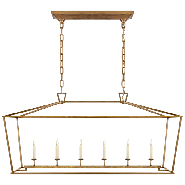 Darlana Linear Pendant Light - Gilded Iron, Steel