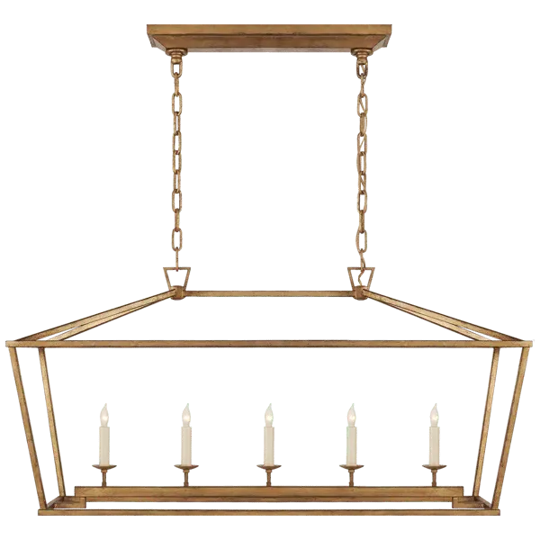 Darlana Linear Pendant Light - Gilded Iron, Steel