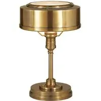 Desk Task Light with Glass Disc - Brass, Metal