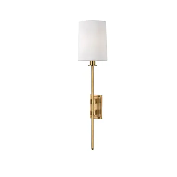 Diamond Arm Wall Light - Aged Brass, Metal image