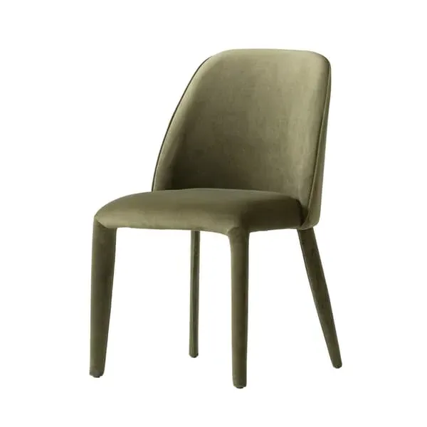 Dining Chair - Olive, Velvet