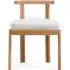 Dining Chair with Curved Back - Teak