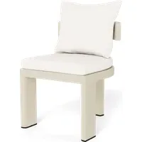 Dining Chair with Cushions - Bone, Aluminum