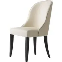 Dining Chair with Herringbone Pattern - Linen, Linen