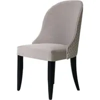 Dining Chair with Padded Seat - Grey, Velvet
