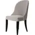 Dining Chair with Padded Seat - Grey, Velvet