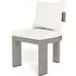 Dining Chair with Removable Cover - Taupe, Aluminium
