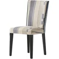 Dining Chair with Tall Backrest - Denim, Cotton
