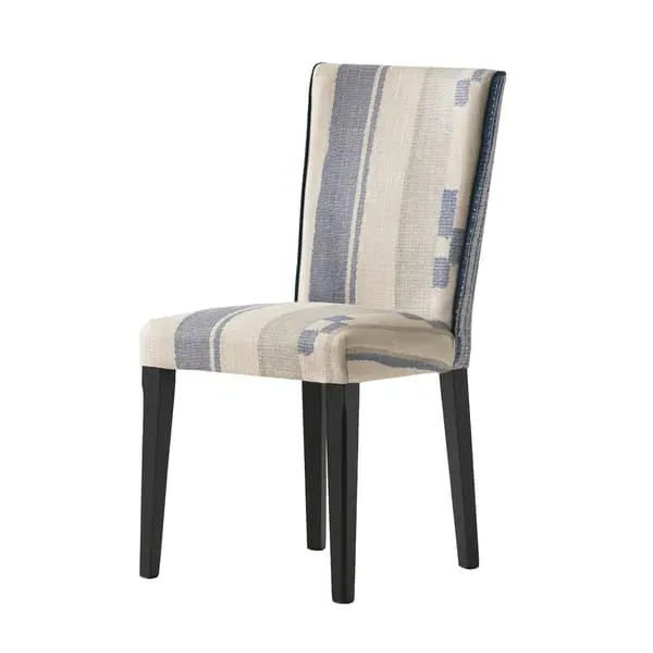 Dining Chair with Tall Backrest - Denim, Cotton image