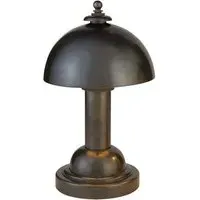 Dome Table Lamp with Layered Base - Bronze, Metal