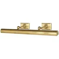 Double Picture Light with Adjustment - Brass, Metal