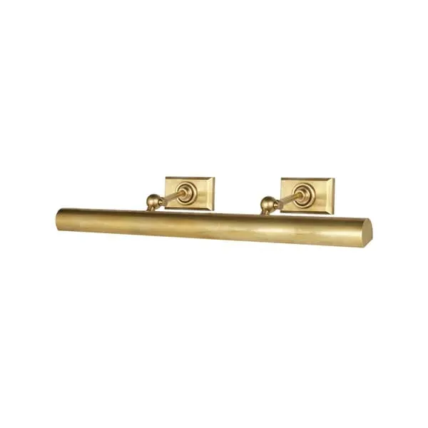 Double Picture Light with Adjustment - Brass, Metal image