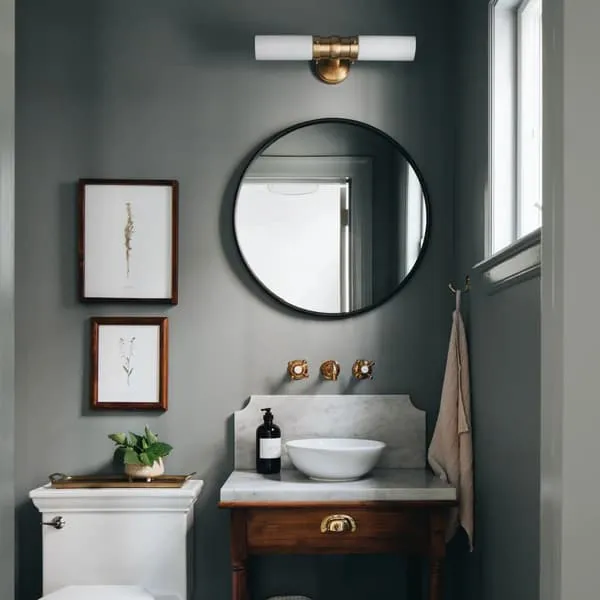 Double Wall Light - Antique Brass