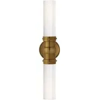 Double Wall Light - Antique Brass