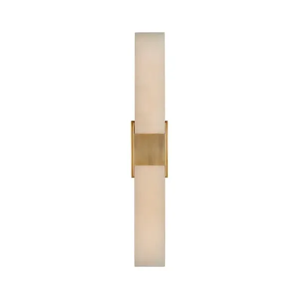 Double Wall Light - Antique-Burnished Brass