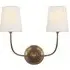 Double Wall Light - Brass, Metal