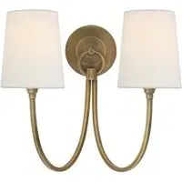 Double Wall Light - Brass, Metal