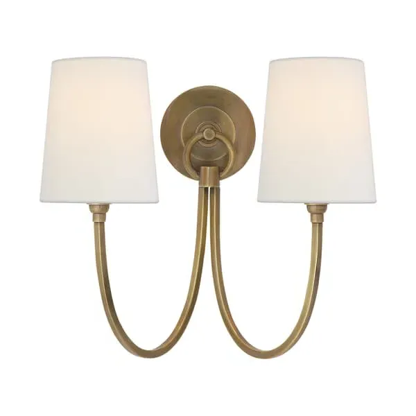 Double Wall Light - Brass, Metal image