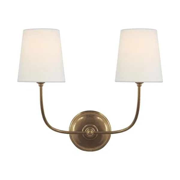 Double Wall Light - Brass, Metal image