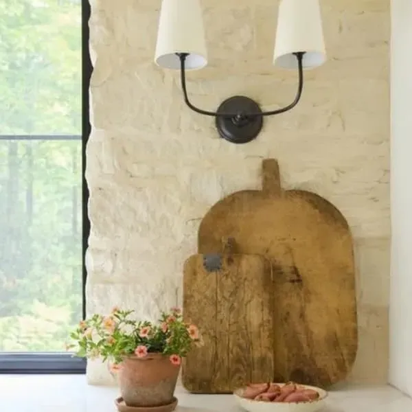 Double Wall Light - Bronze