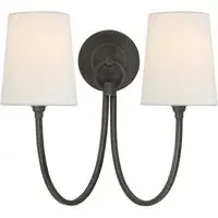 Double Wall Light - Bronze, Metal