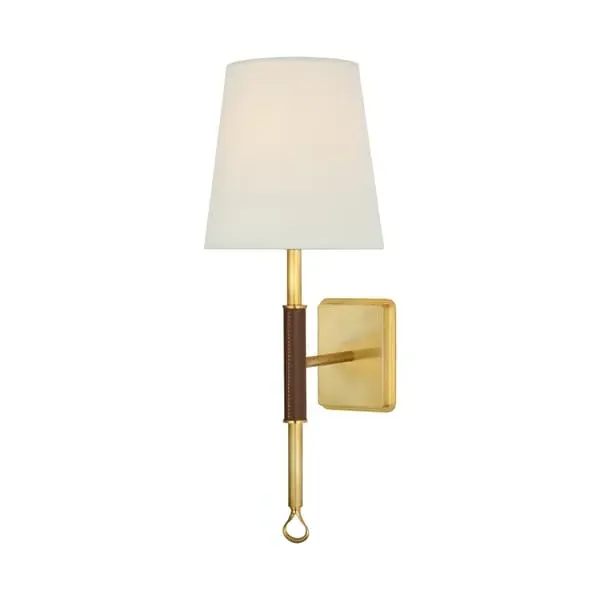 Double Wall Light - Polished Nickel, Brass image