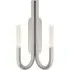 Double Wall Light - Polished Nickel, Crystal