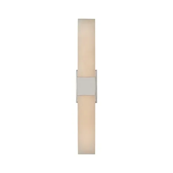 Double Wall Light - Polished Nickel, Glass
