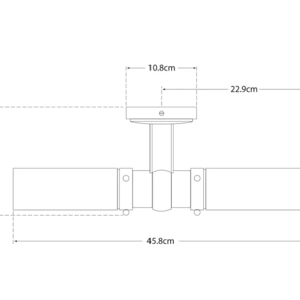 Double Wall Light - Polished Nickel